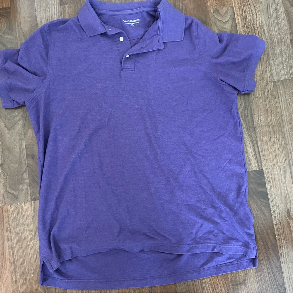 Purple XL men’s polo Croft & Barrow shirt.